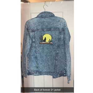 Forever 21 oversized jean jacket size small
